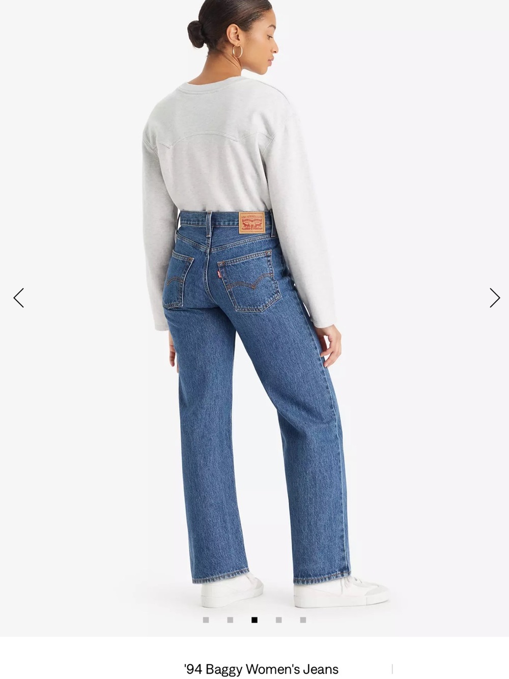Levi's '94 Baggy Straight-Leg Jeans - Medium Blue size 30 regular